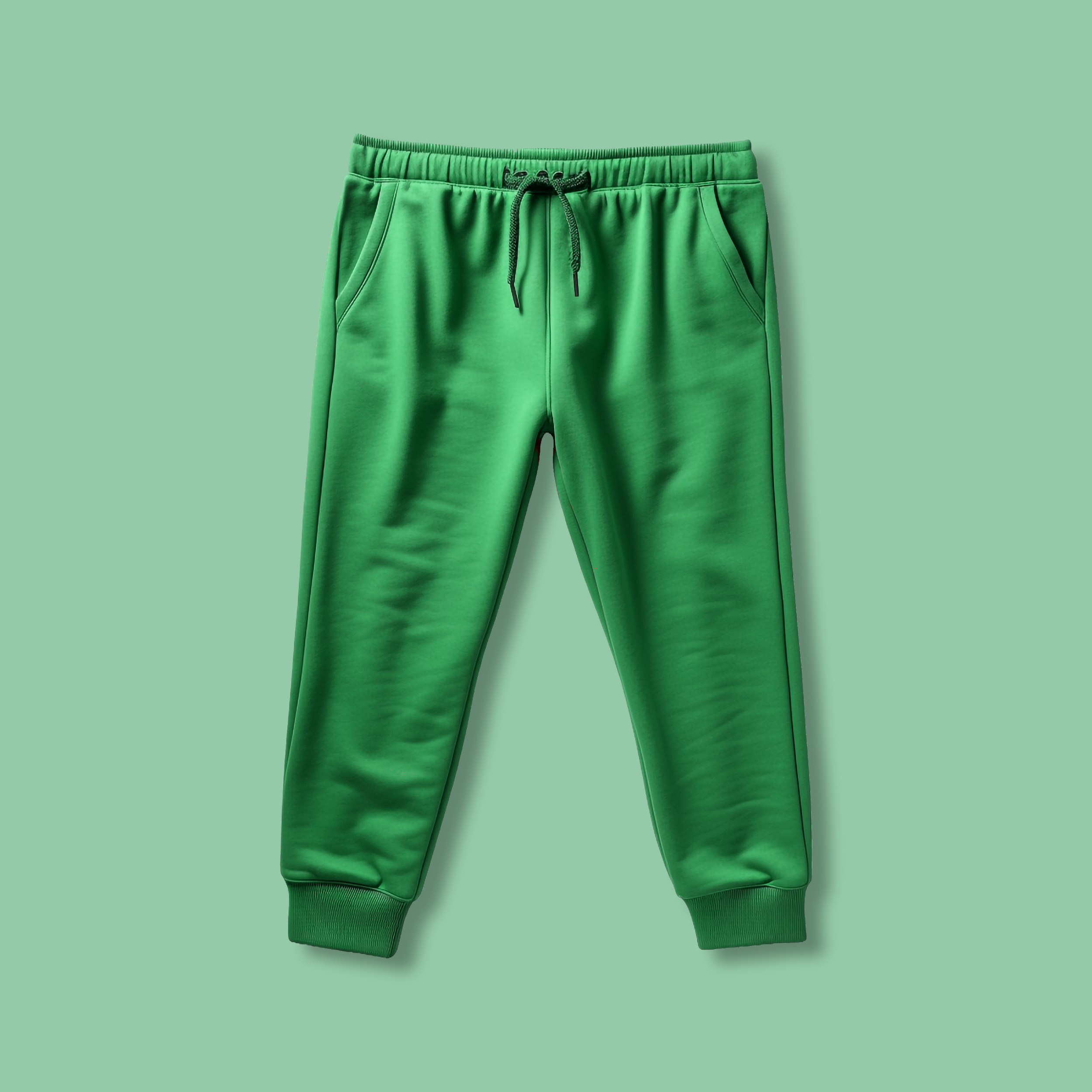 green sweatpants